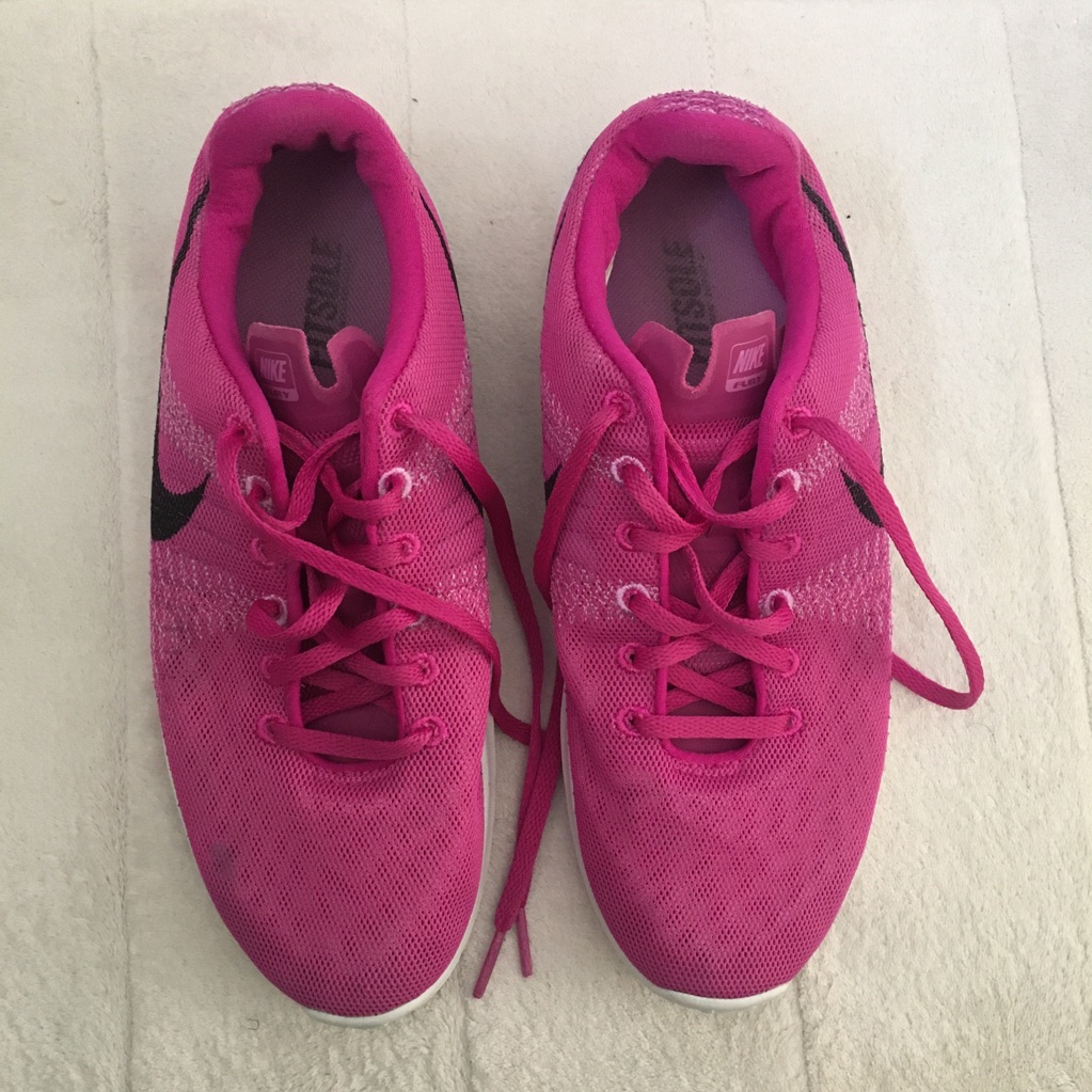 Nike Flex Pink Shoes, Size 9.5